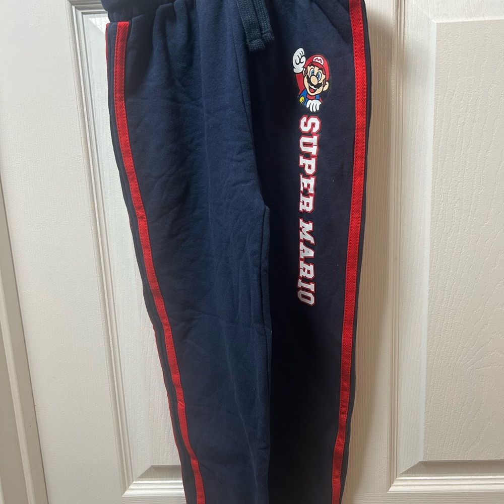 Nintendo Kids Navy Joggers NWOT size 7